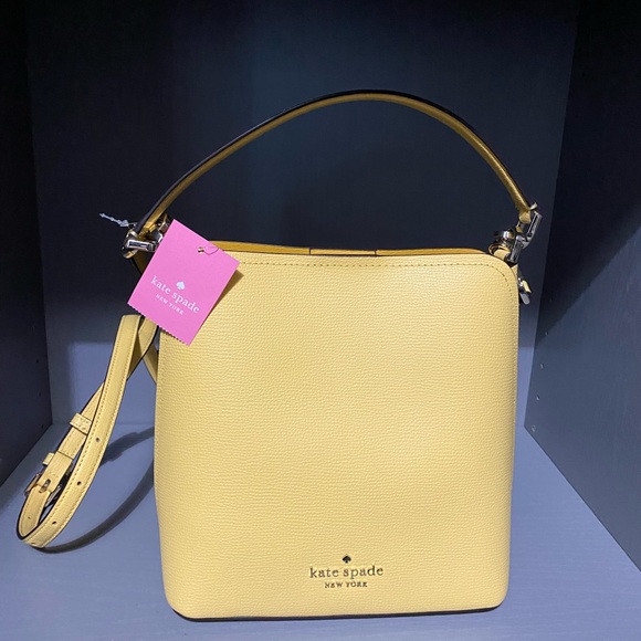 Authentic Kate Spade Daylight Yellow Small Bucket Bag - Picture 5 of 12
